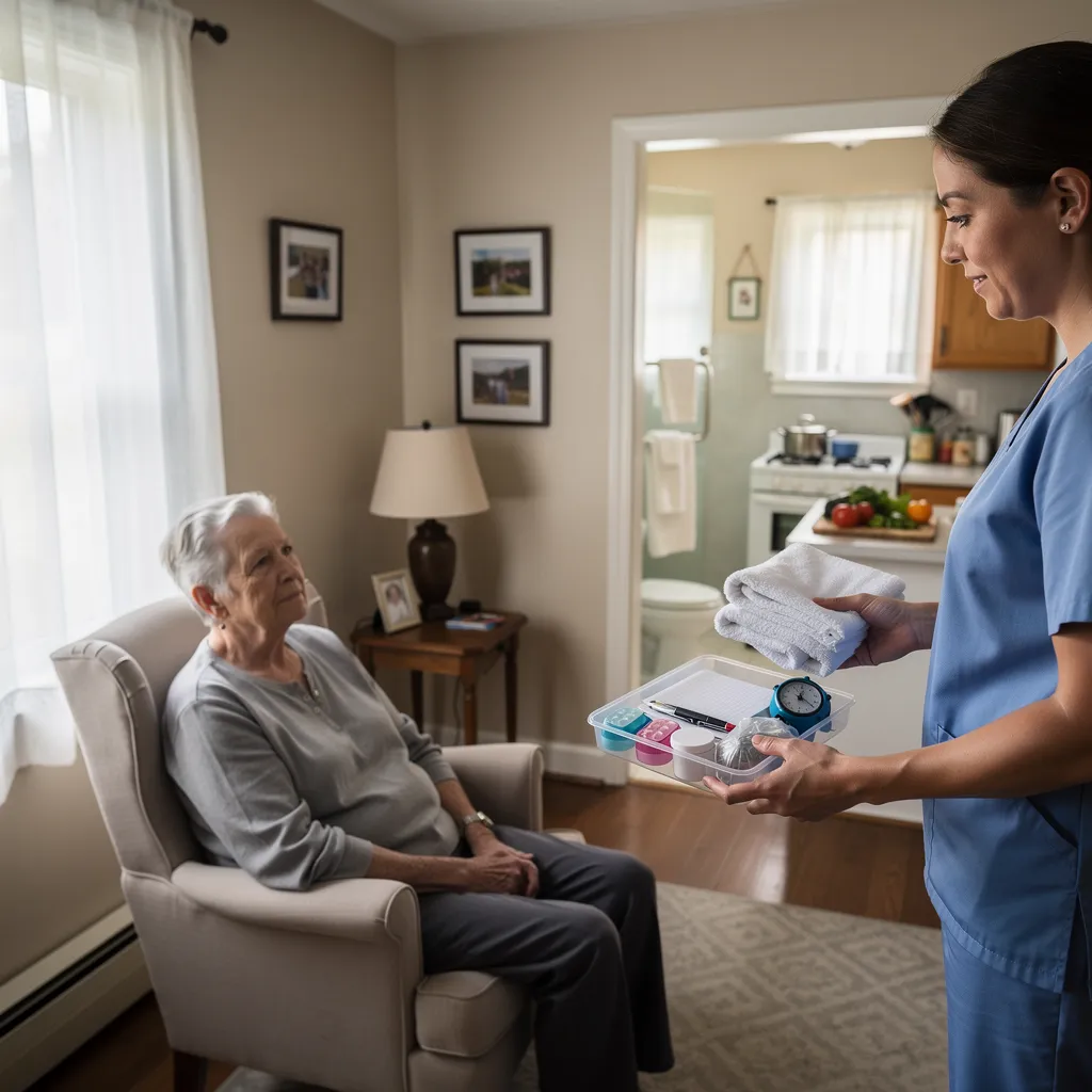Flexible scheduling options—hourly support, overnight assistance, or 24-hour live-in care—let families size a care plan
